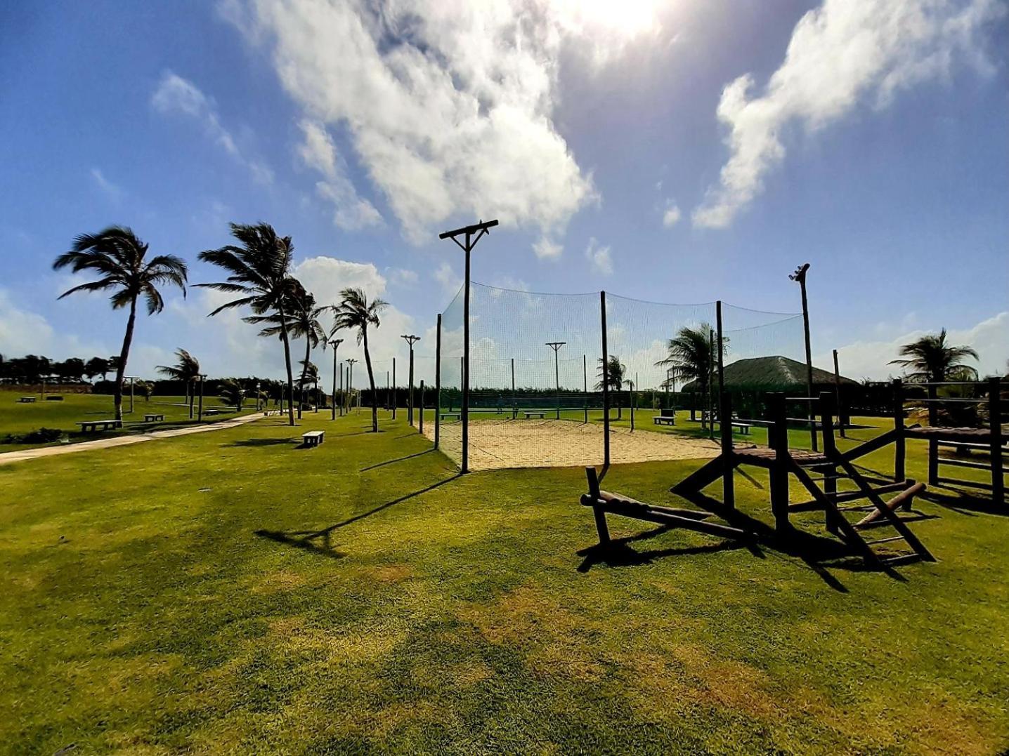 Beach Living - Porto Das Dunas - Ap Terreo 300M Beach Park Pe Na Areia Aquiraz Dış mekan fotoğraf